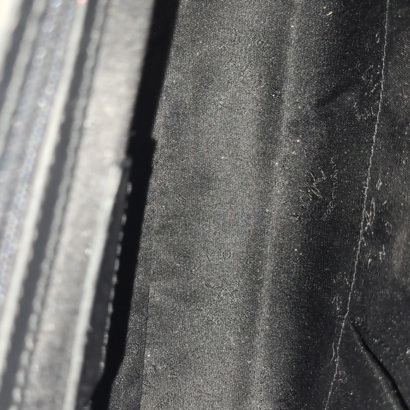 Rioni Black and Gold Patterned Bag. Italian Leather. No Callouts - Picture 9 of 9